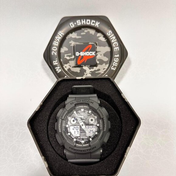 Casio G-Shock GA-100CF-8A Grey/Camo – With Box – Like New - Picture 7 of 7